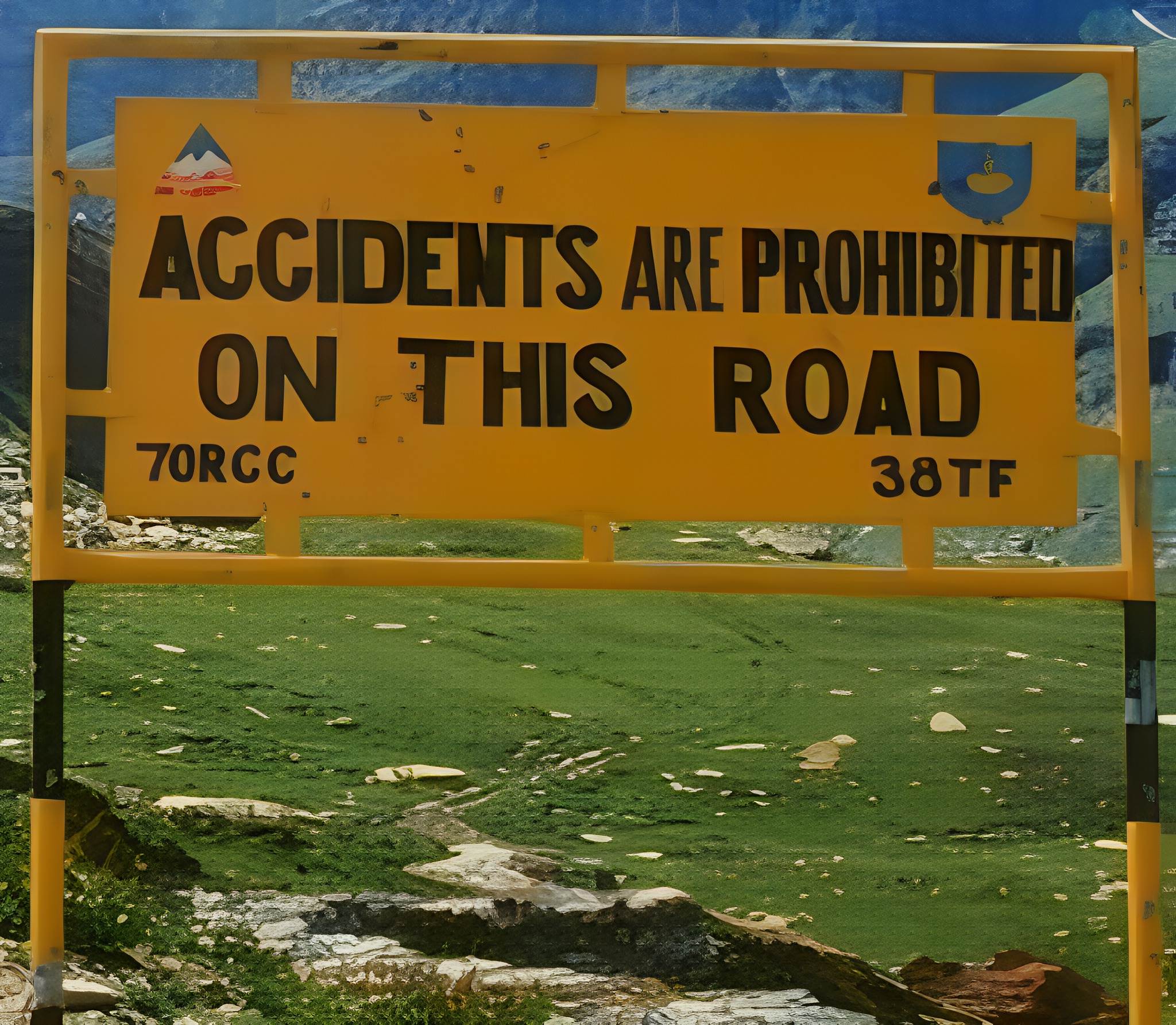 30 Unexpected Signs That Will Totally Throw You Off 1 Accidents are prohibited - unexpected signs