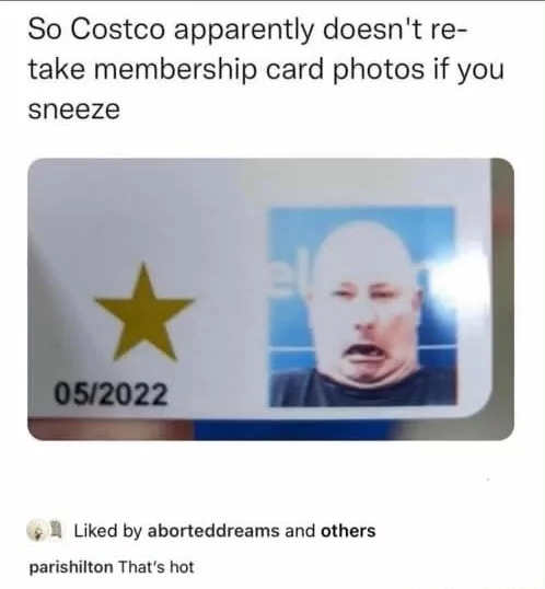 Costco membership card