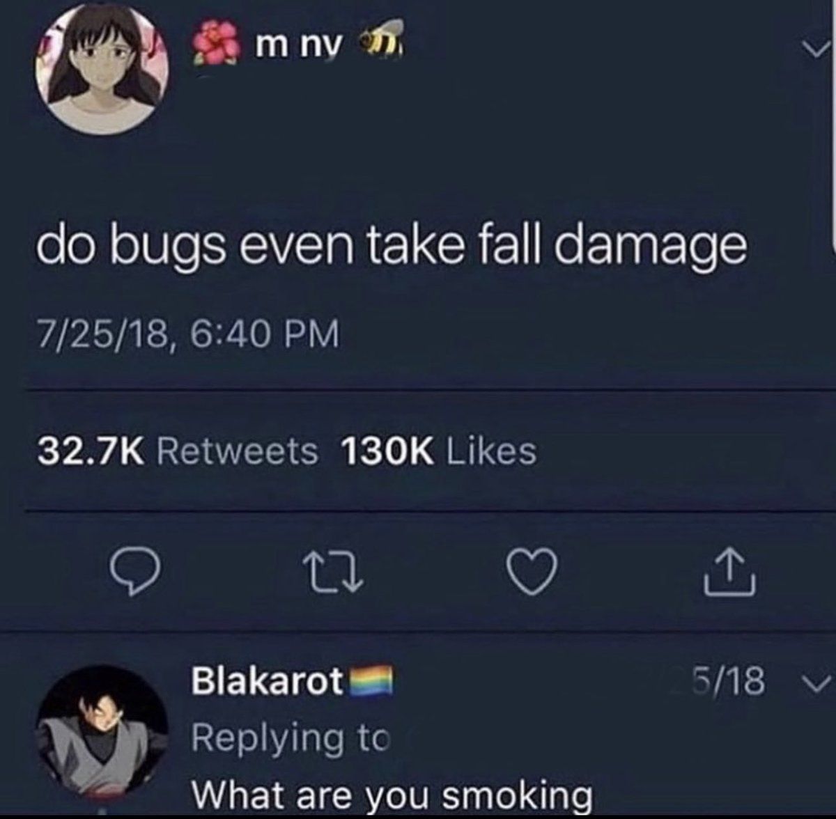 Do bugs even take fall damage