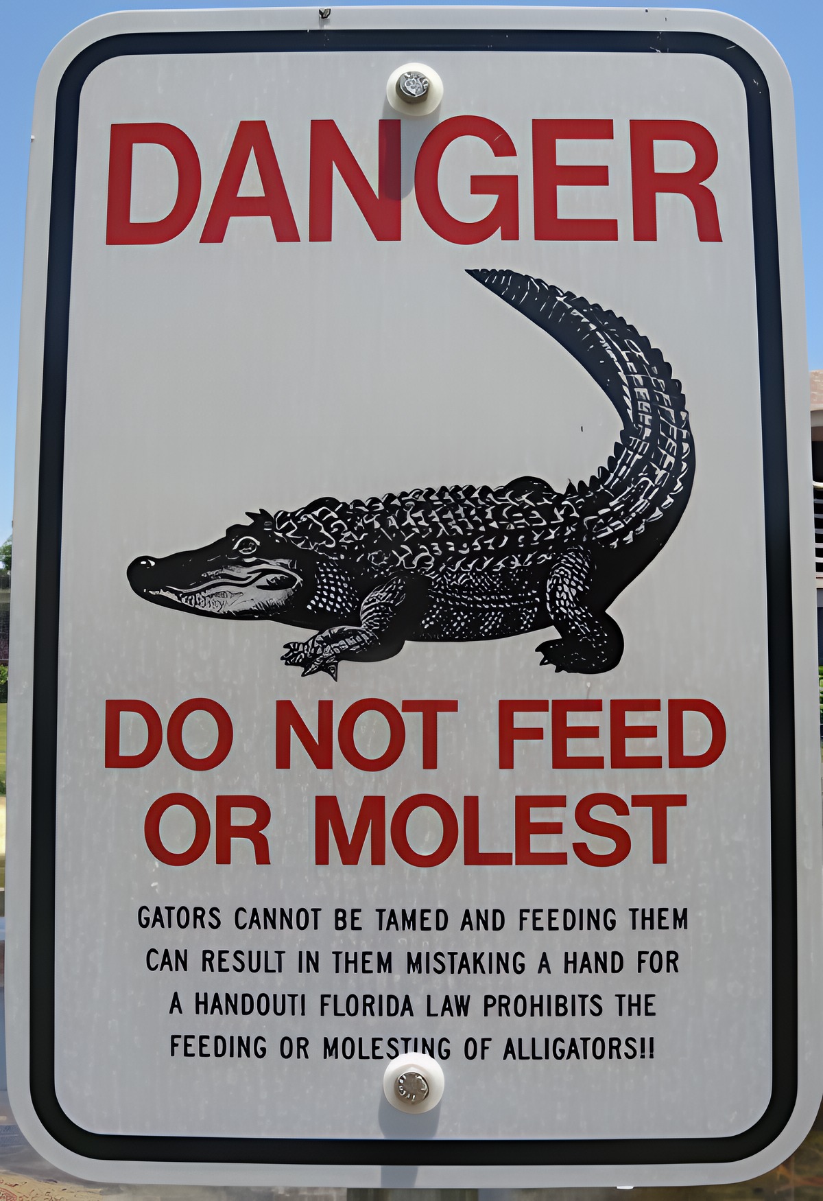 30 Unexpected Signs That Will Totally Throw You Off 10 Do not feed crocodiles - unexpected signs