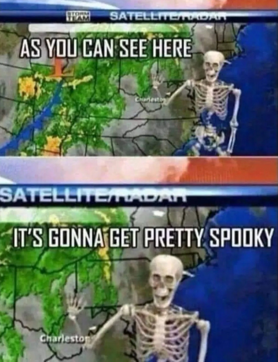 Gonna get pretty spooky