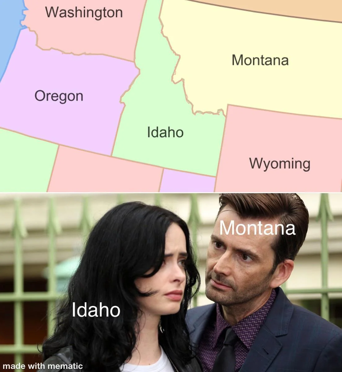 20 Geography Memes That Prove the World Is Flat… Out Hilarious! 12 Iaho and montana - Geography Memes