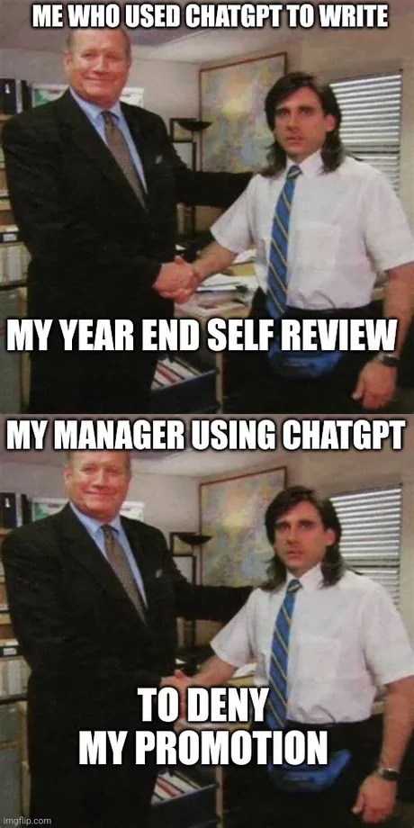 25 Manager Memes to Brighten Your Workday 24 Me who used chat gpt