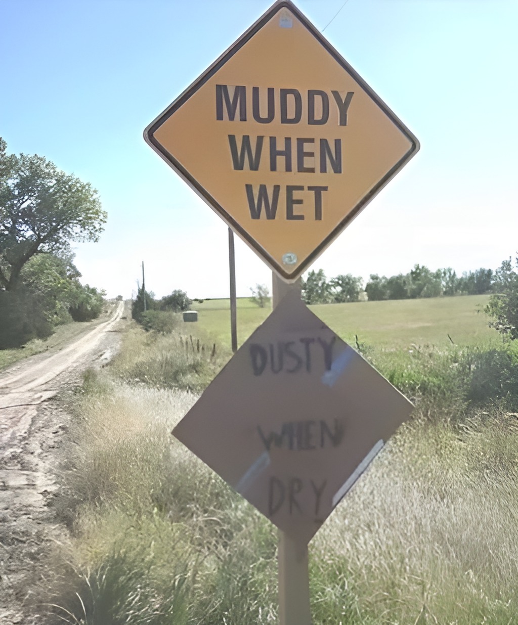 30 Unexpected Signs That Will Totally Throw You Off 19 Muddy when wet