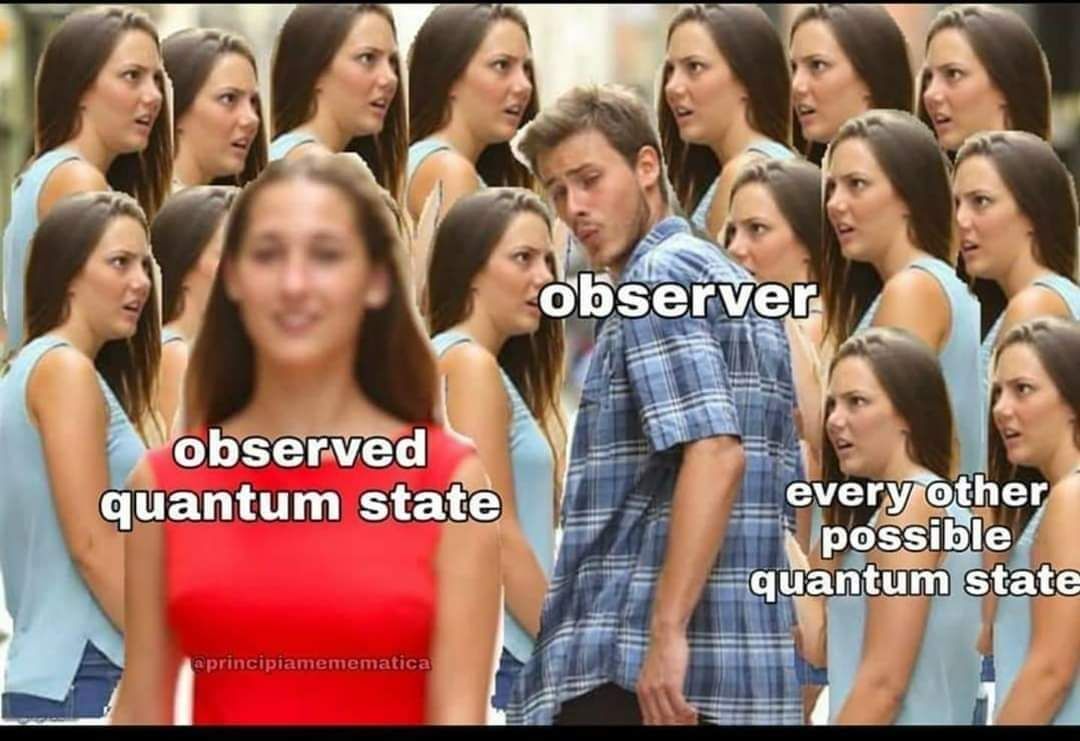 35 Funniest Physics Memes That Will Make Even Einstein Chuckle 33 Observed quantum state