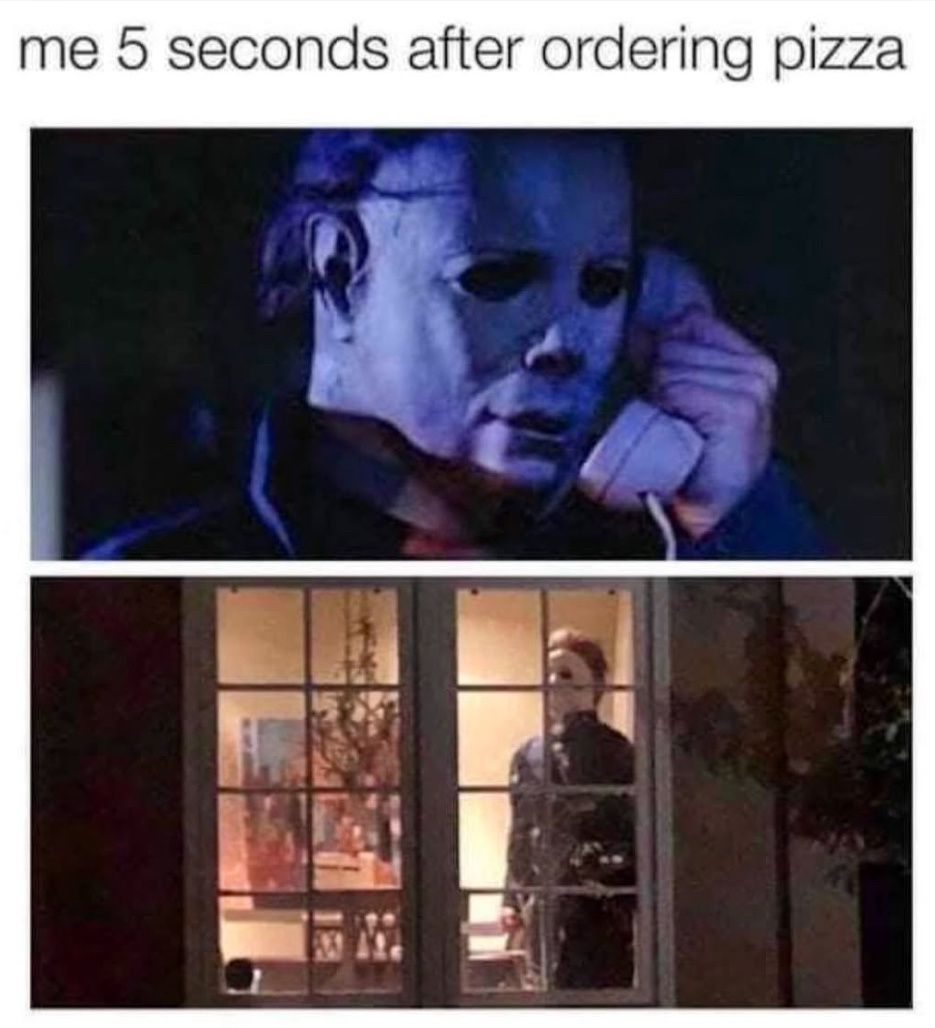 after oredering pizza