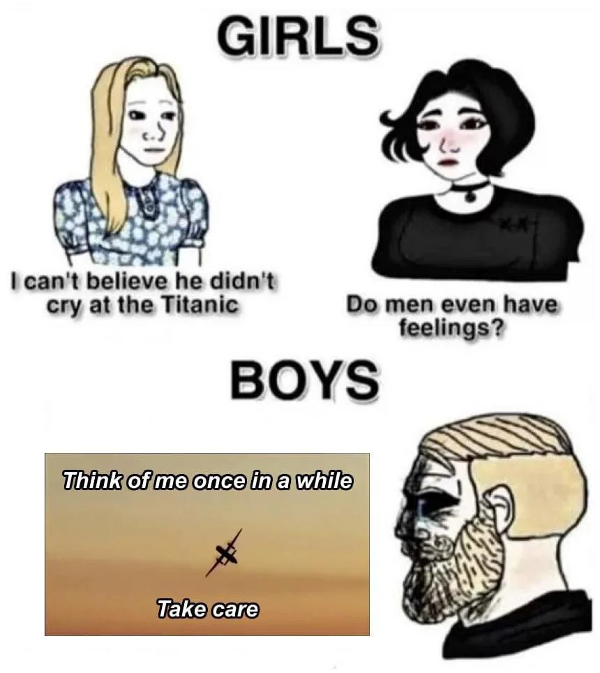 40 Girls vs Boys Memes That'll Make You Laugh Out Loud 37 e didnt cry in titanic