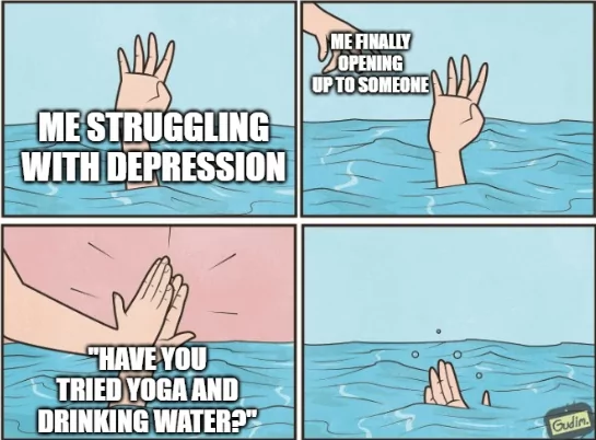 35 Depression Memes To Make You Laugh When You're Feeling Down 36 me struggling