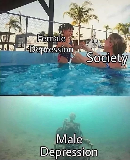 35 Depression Memes To Make You Laugh When You're Feeling Down 34 ociety vs male dep
