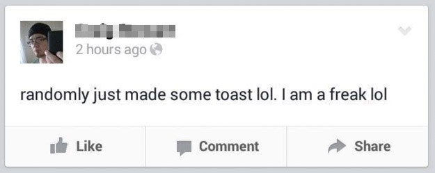 Randomly made some toast