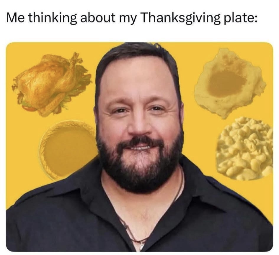 Thinking about thanksgiving plate