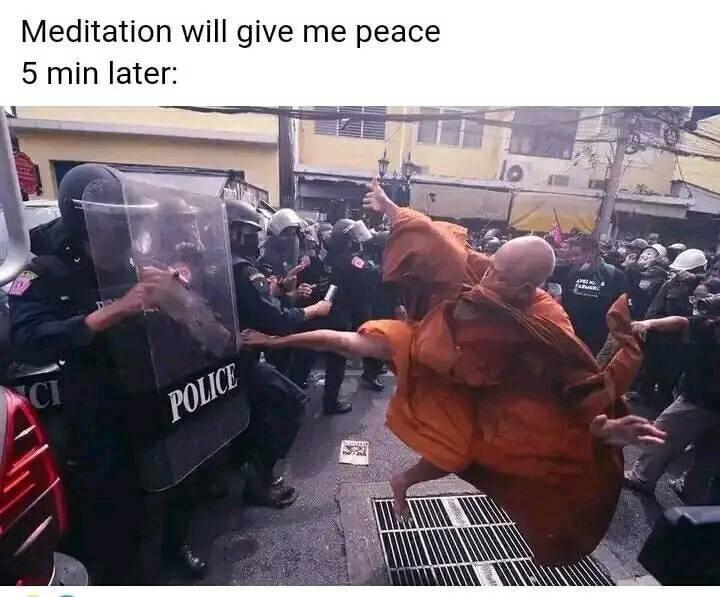 25 Aimless Memes With The Aim Of Making You Laugh 8 meditation will give me peace