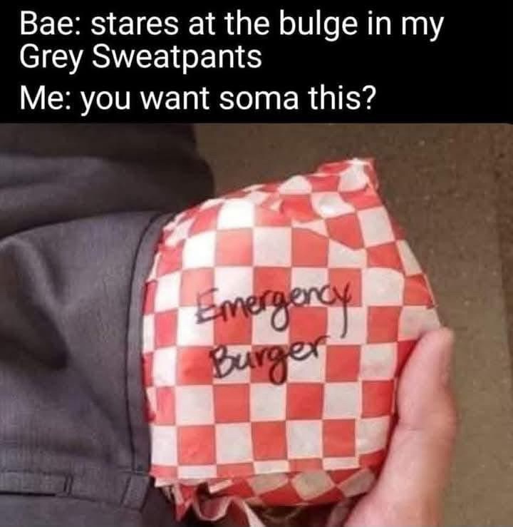 20 Memes That Are the Answer to a Question Nobody Asked 3 EMergency burger