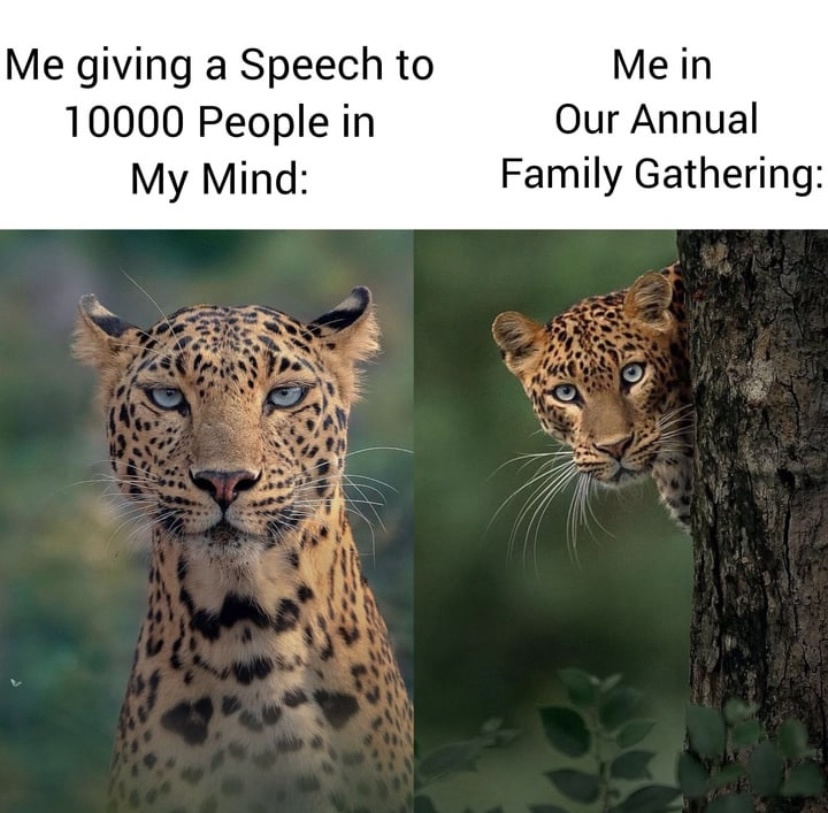 Giving a speech