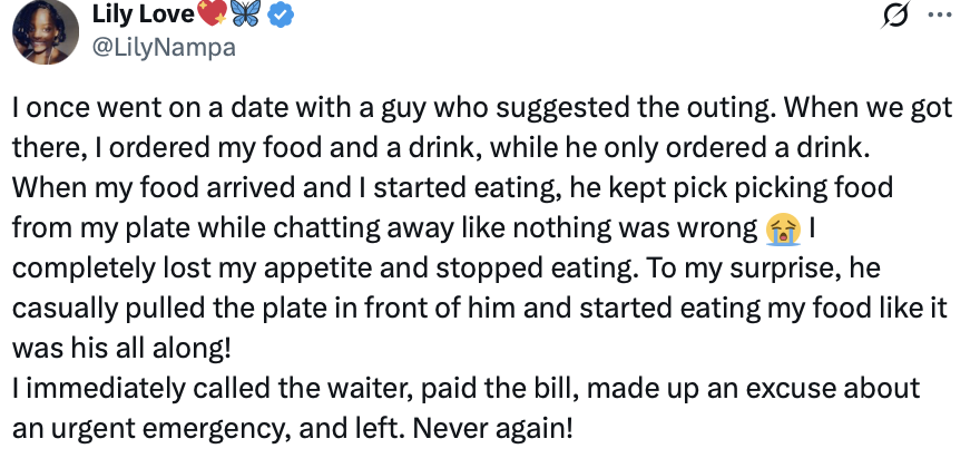 I once went on a date with a guy who suggested the outing