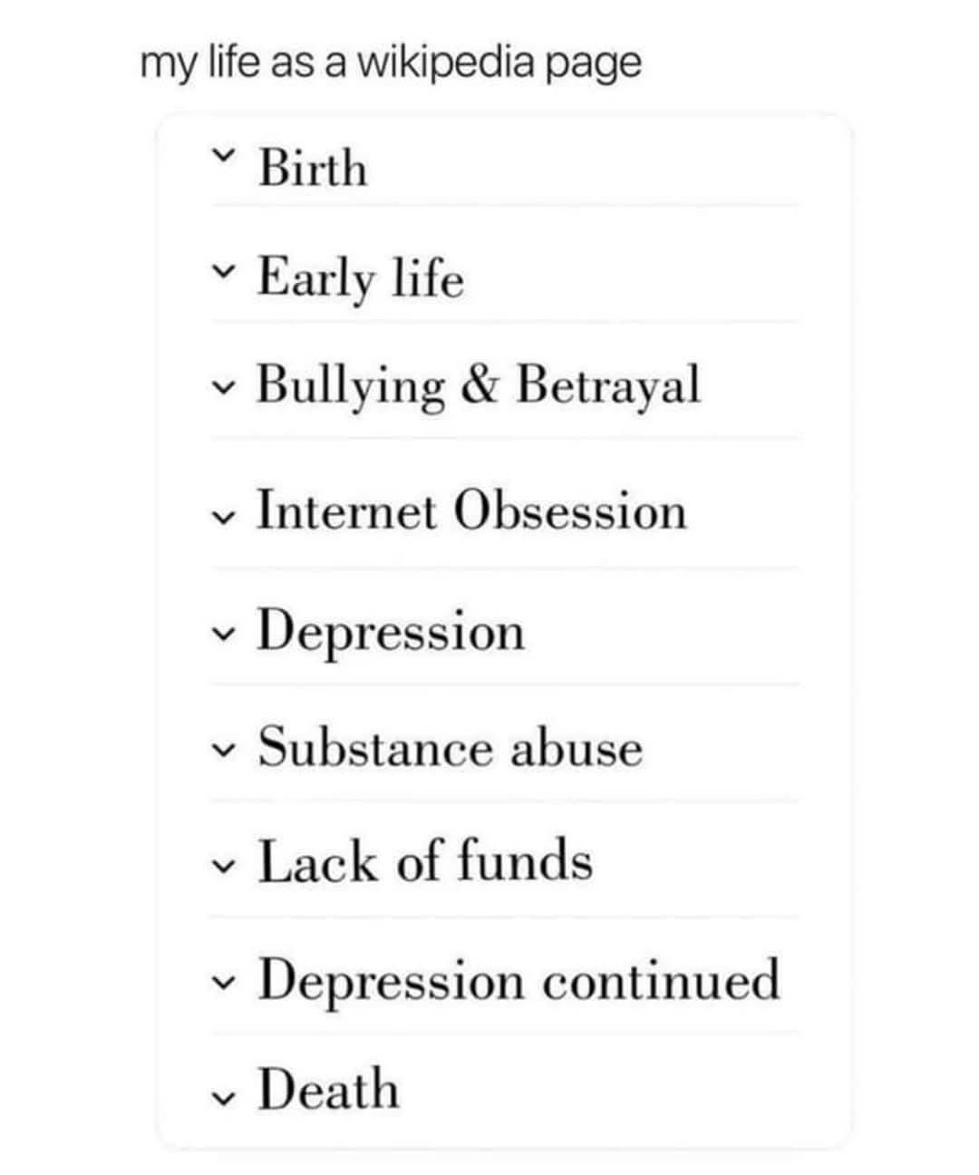 20 Memes That Taste Like Snacks for Your Brain 11 Life as wikipedia page