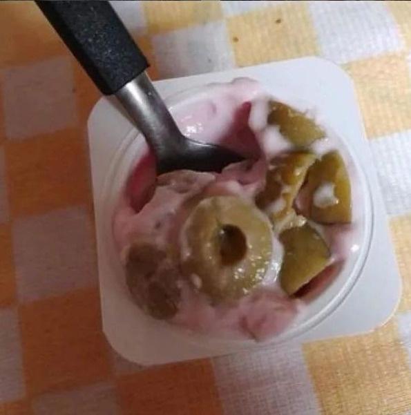 30 Uncomfortable Photos You’ll Never Want to See Again 34 Olives in yogurt