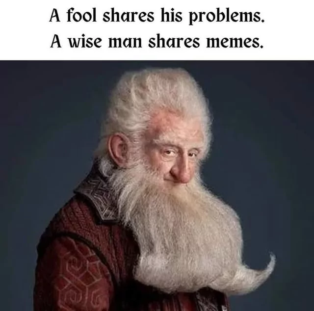 25 Wise Man Memes That Prove Wisdom Comes with a Side of Humor 24 Shares his problems