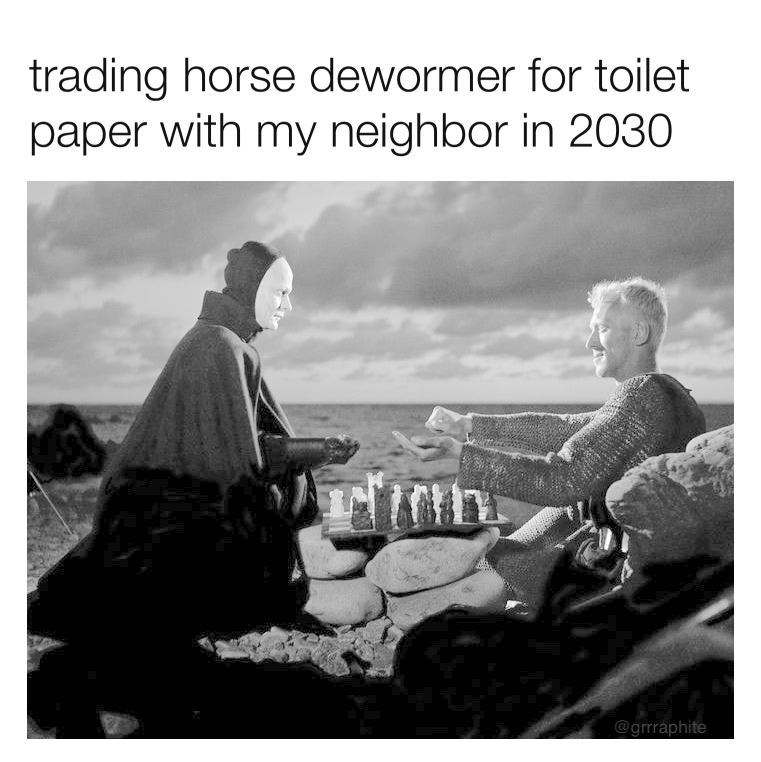 22 Memes That Are Like a Plot Twist for Your Day 19 Trading horse dewormer