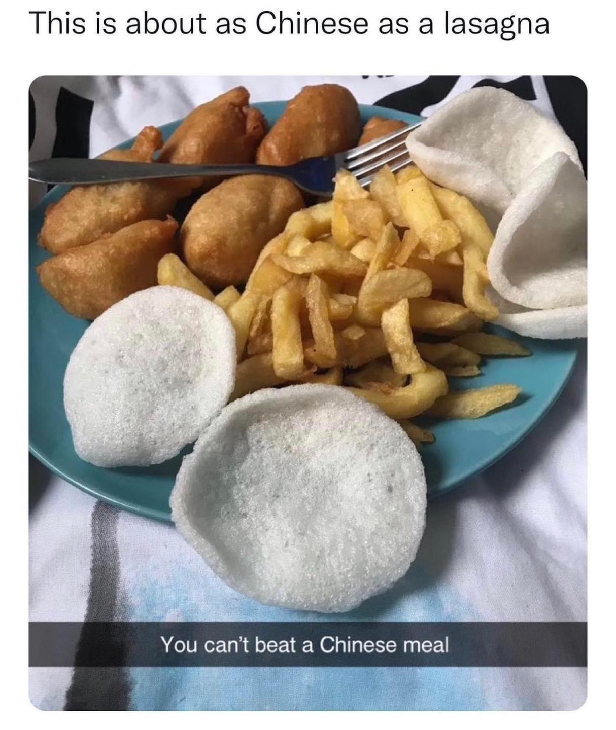 21 Memes That Are a Perfect Mix of Relatable and Ridiculous 1 as chinese as lasagna