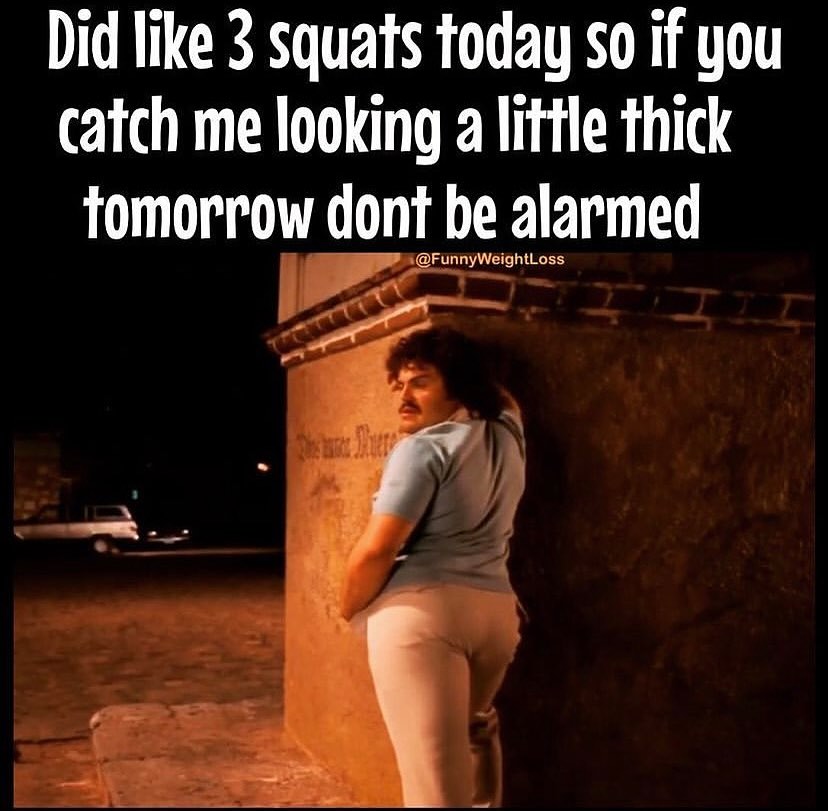 20 Weight Loss Memes That'll Make You Laugh Off The Pounds 2 Did 3 squats - Weight Loss Memes
