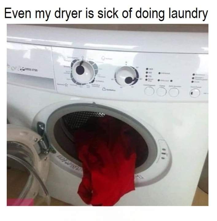 20 Memes That Are the Digital Equivalent of Tripping Over Air 6 Even my dryer is sick