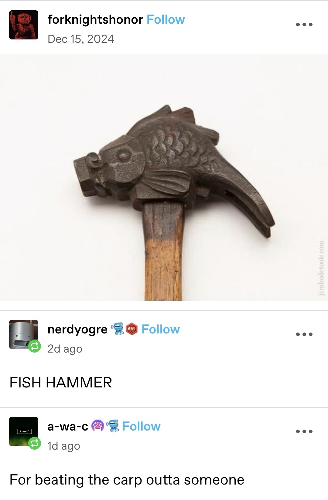 23 Memes That Are Here to Solve Absolutely None of Your Problems 5 Fish hammer