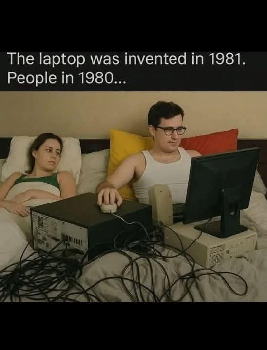 Laptop was invented