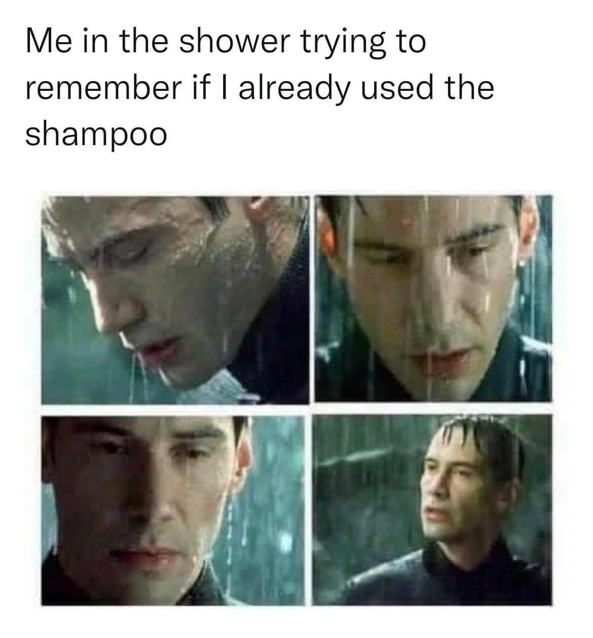20 Memes That Smell Like Chaos and Taste Like Laughter 13 Me in the shower