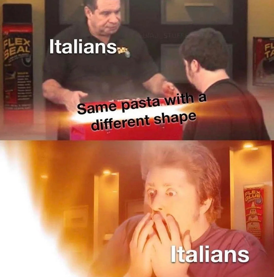 Same pasta with different shapes