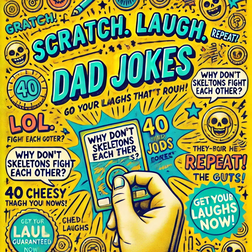 Scratch-Off Dad Jokes: The Game That’s Got Everyone Laughing! 1 Scratch Off Dad Jokes The Game That Got Everyone Laughing FG