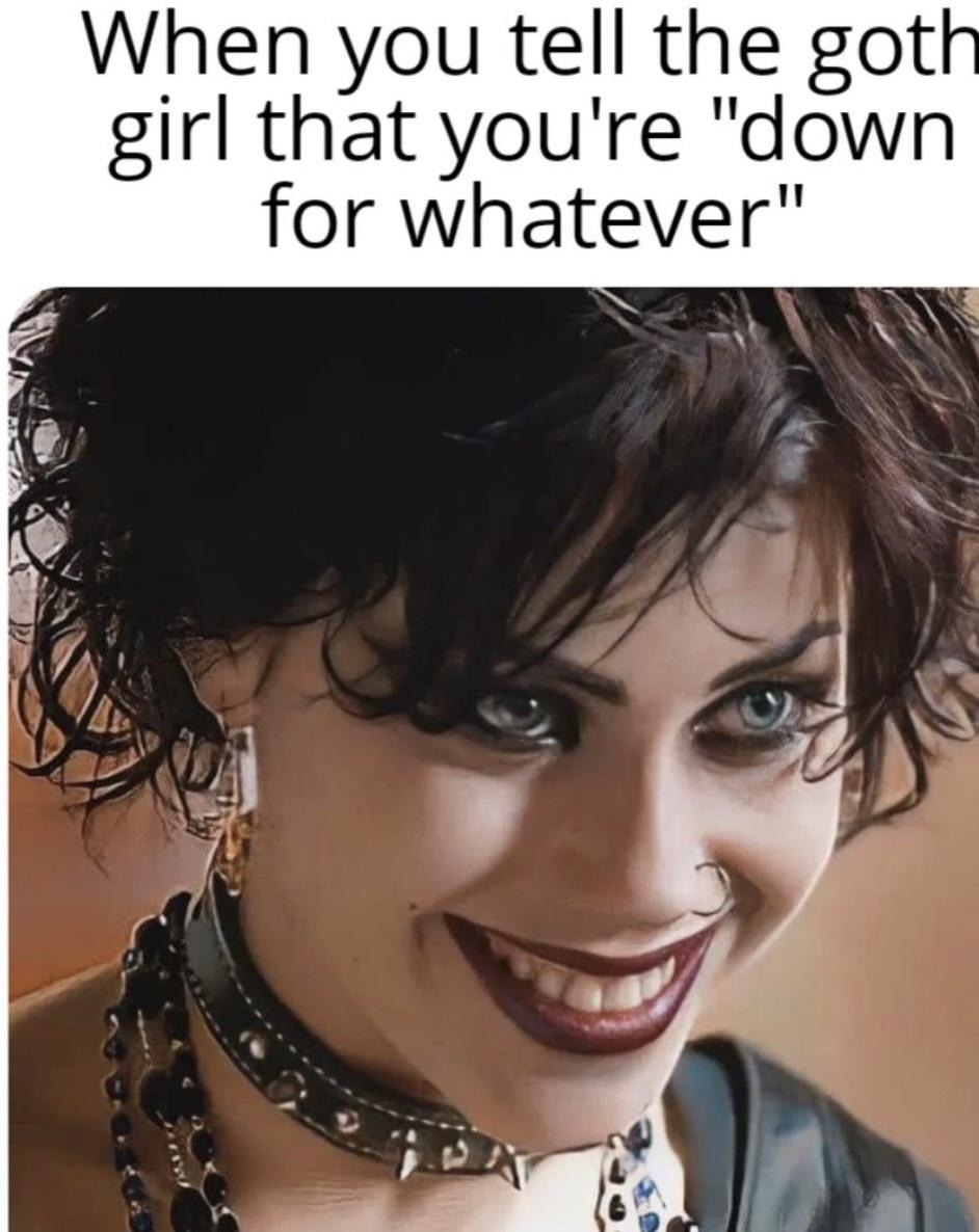 27 Memes That Are the Digital Equivalent of a Mic Drop 29 When yo tell goth girl