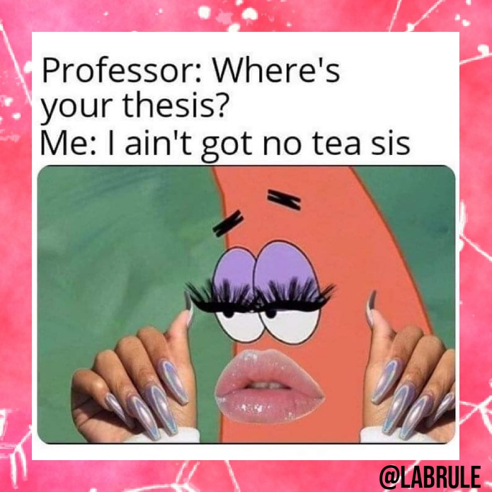 Wheres your thesis