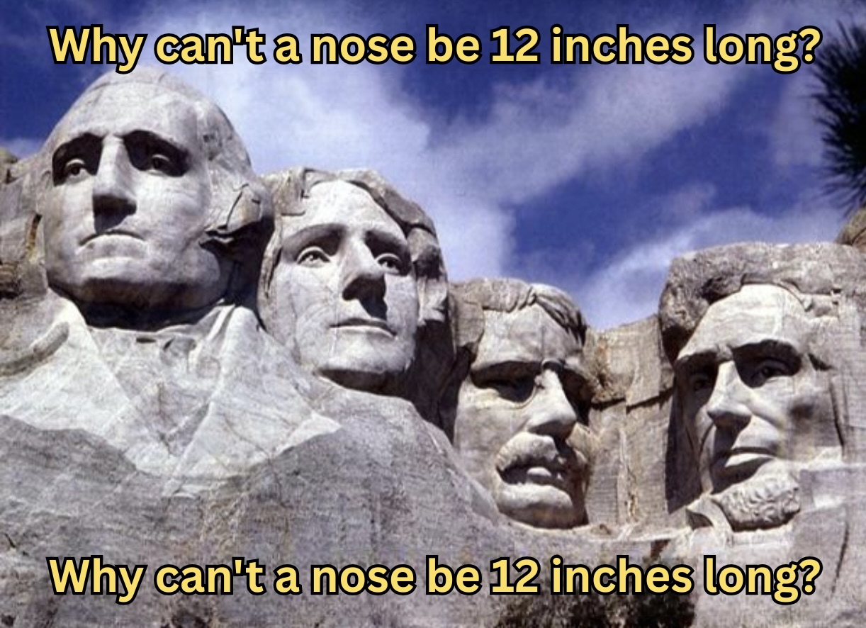 25 Unfunny Jokes That Will Leave You Stone-Faced 26 Why cant nose be 12 inches long