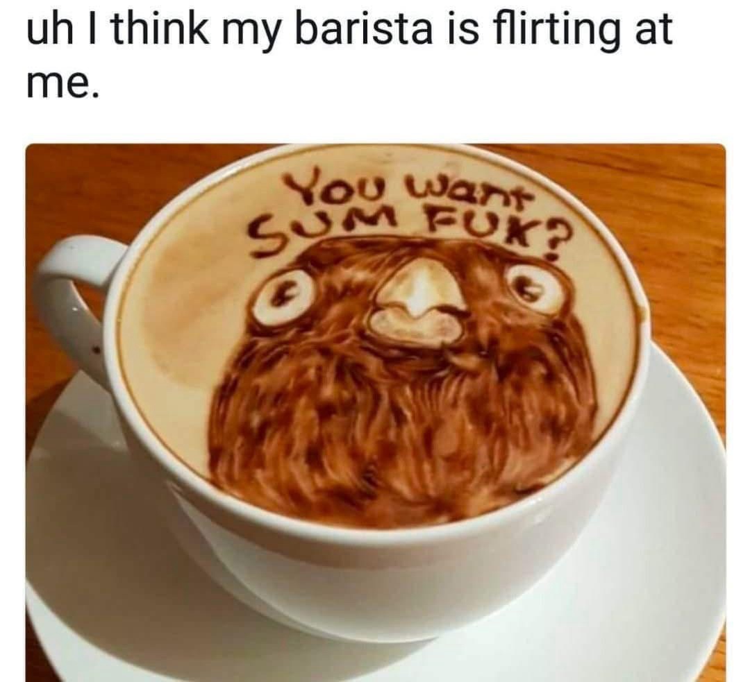 20 Memes to Scroll Through When You’re Avoiding Life 3 barista is flirting