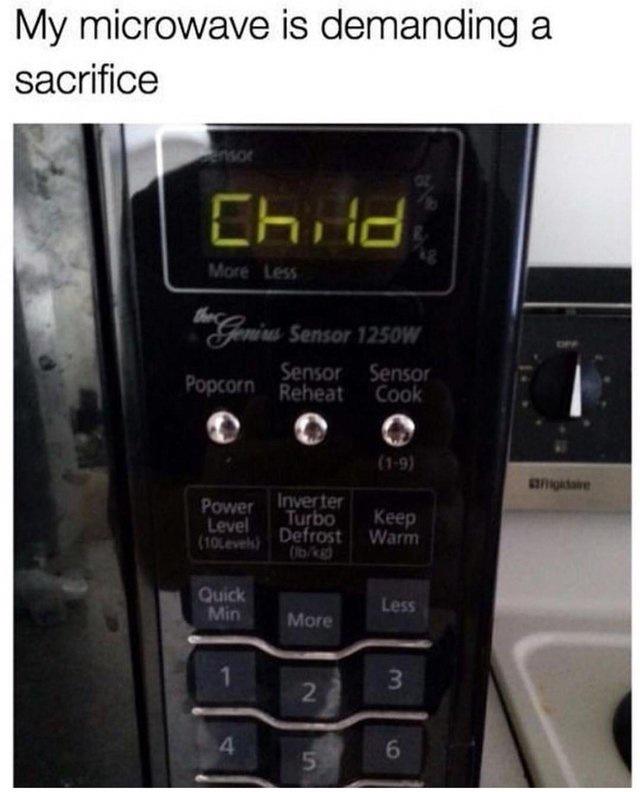 microwave is demainding