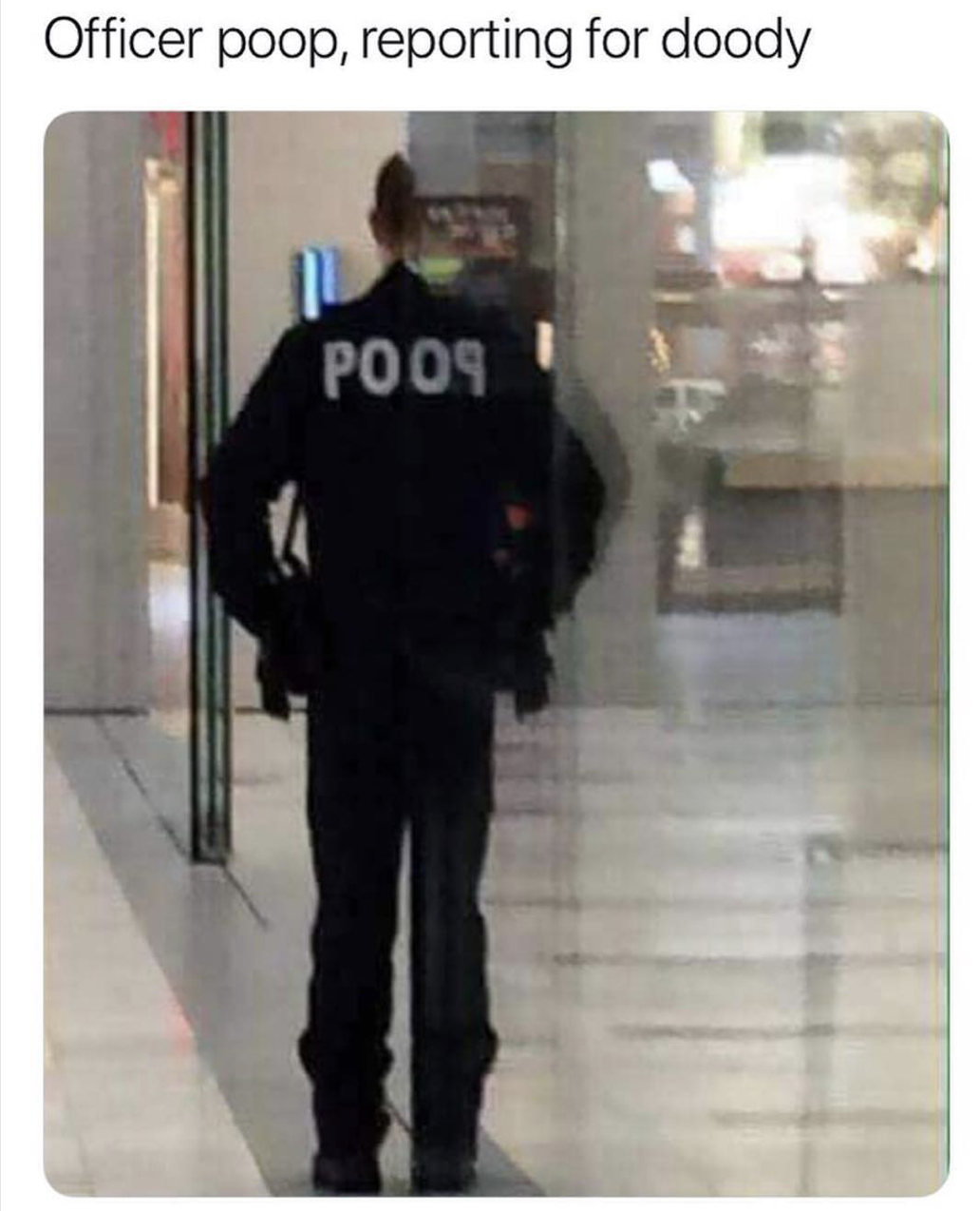 officer poop