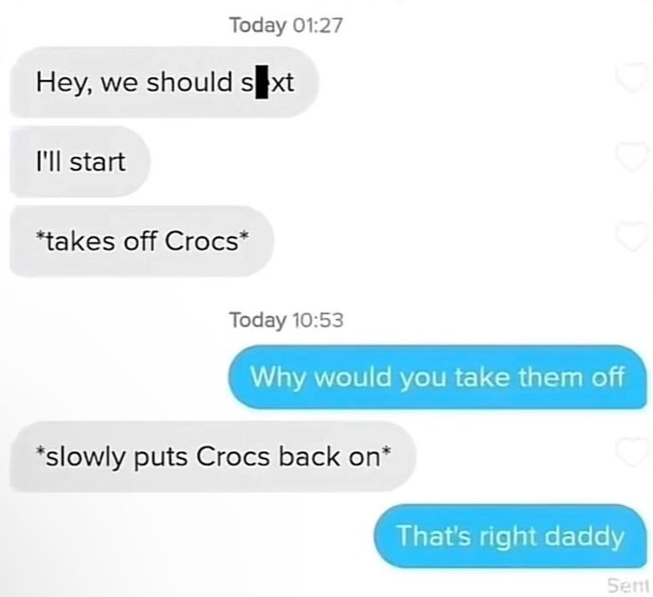 30 Funny Texts That Went from Normal to Nonsense 30 takes off crocs