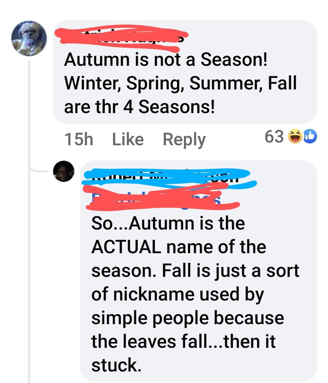 Autmn is not a season