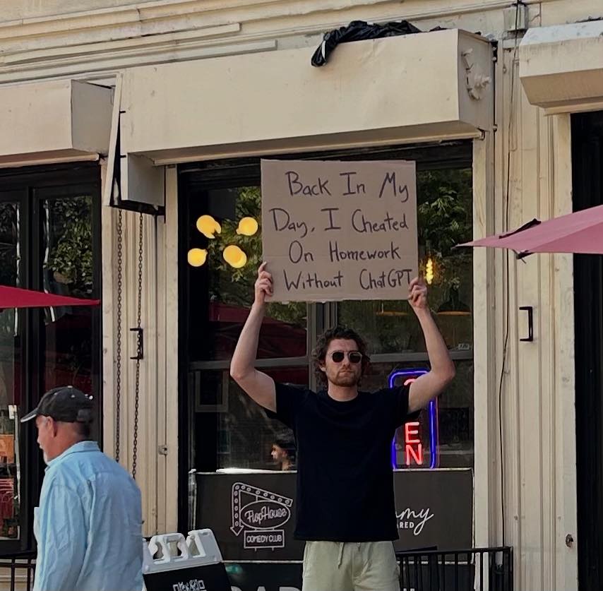 "Dude With Sign" Is The Hero We Need: A Roundup Of His Most Valuable Messages 26 Back in my day
