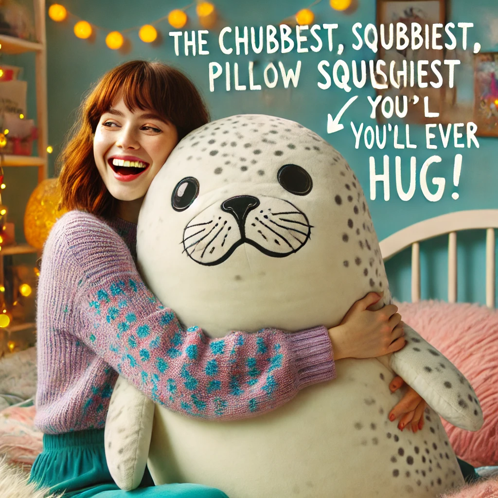 This Chubby Blob Seal Pillow Is So Soft, You'll Never Want to Let Go! 3 Chubby Blob Seal Pillow - FG
