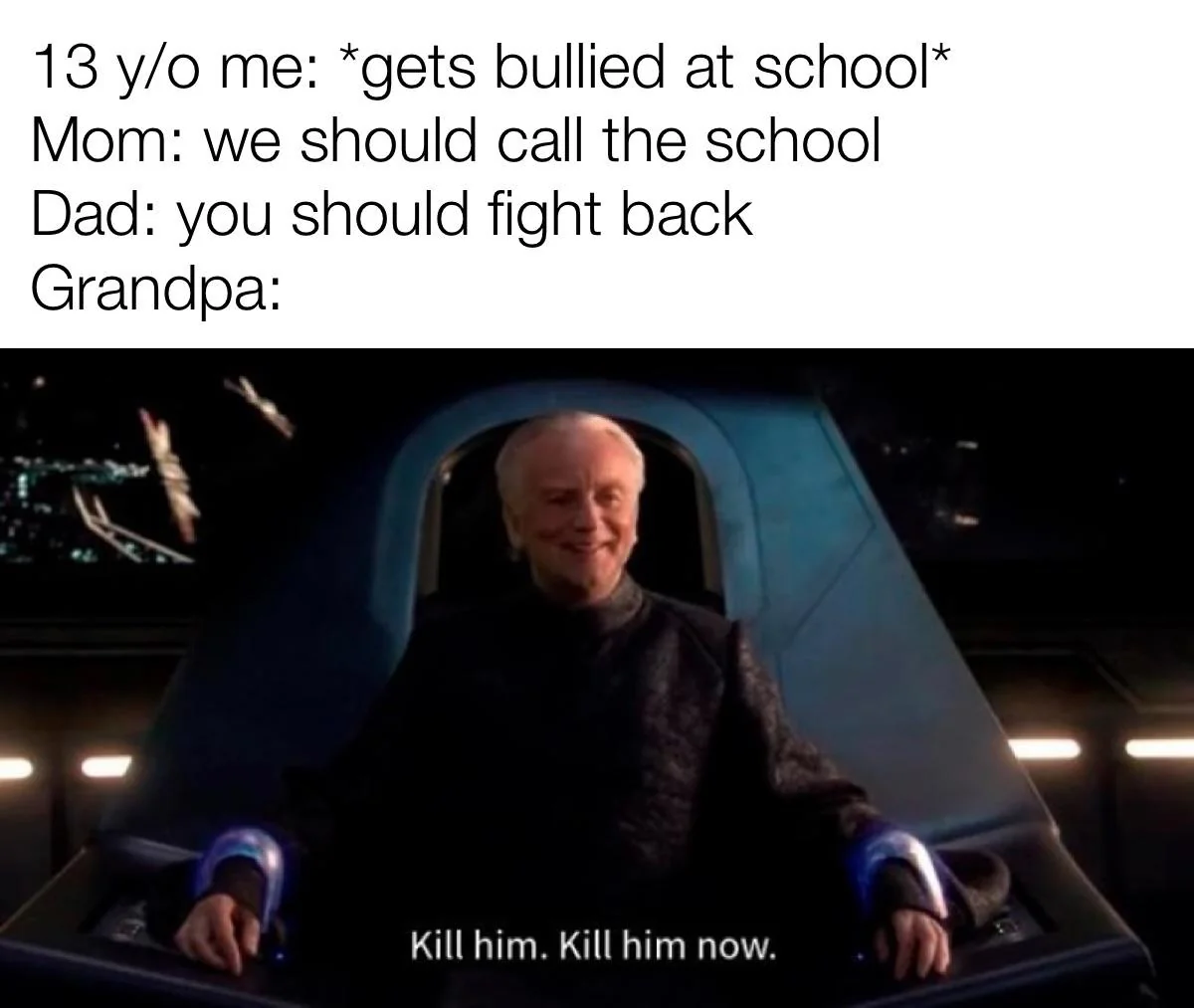 22 Grandpa Memes That Will Have You Wheezing Like His Asthma Pump 7 Gets bullied at school - grandpa memes