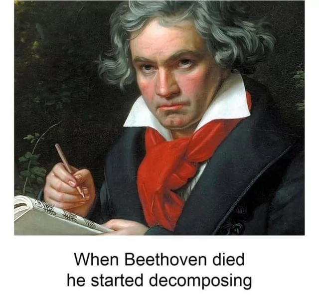 He started decomposing
