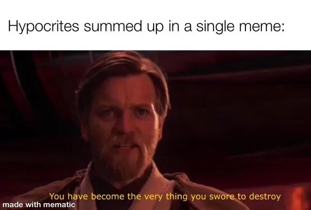 Hypocrites summed up in single m