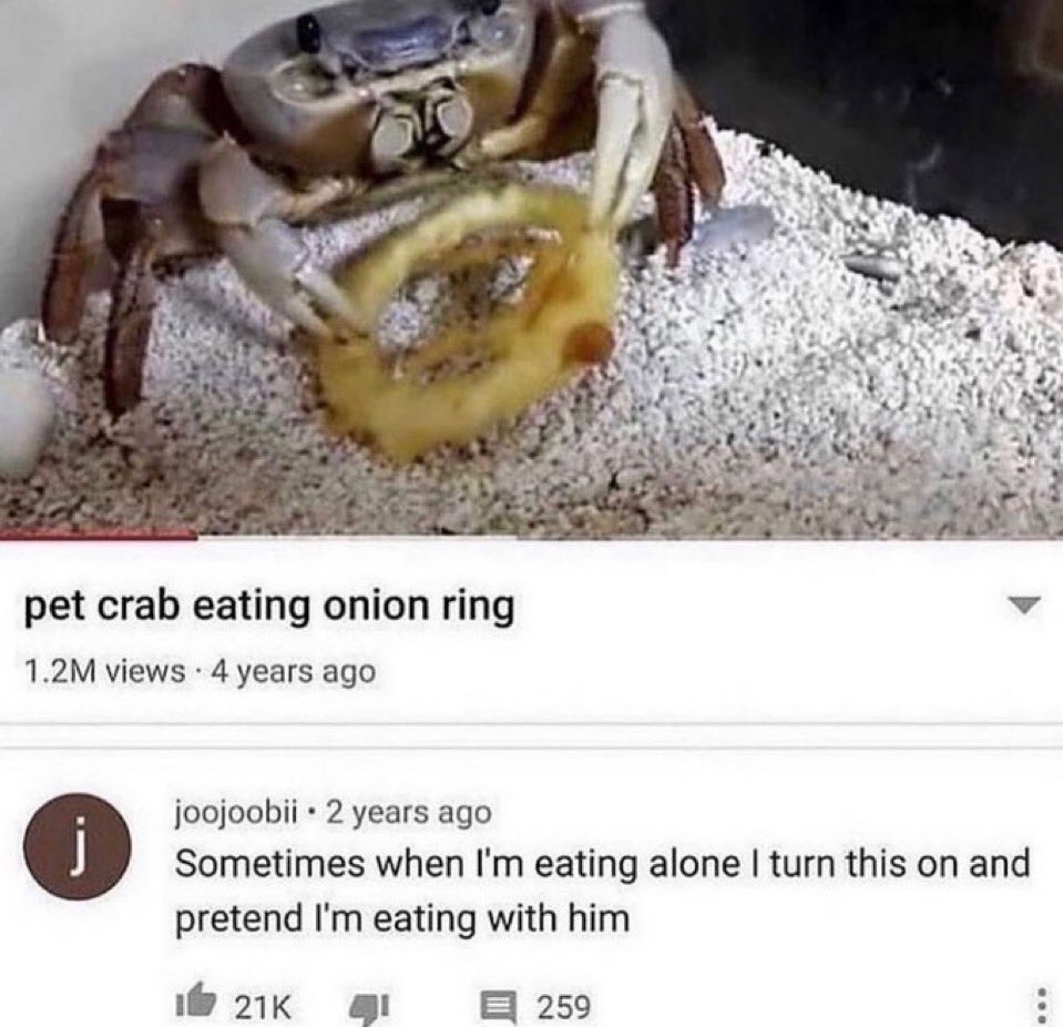 20 Memes That Are So Unhinged, You Can’t Look Away 17 Pet crab eating