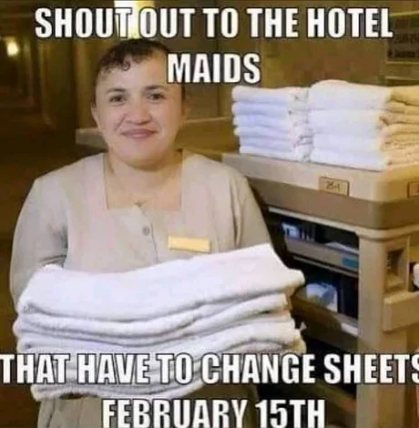 Shout out to hotel maids
