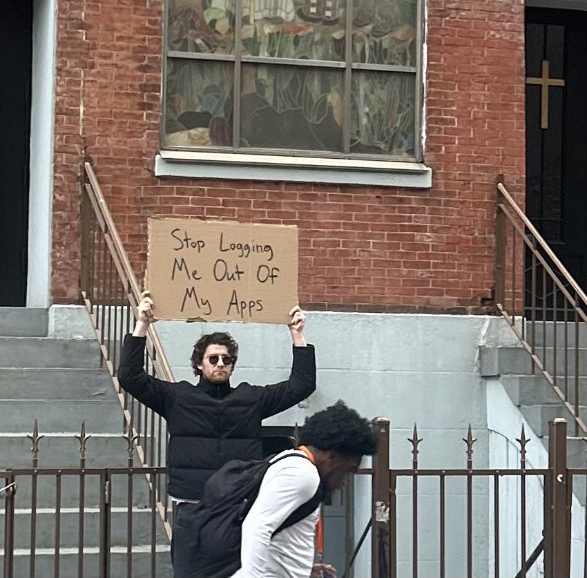 "Dude With Sign" Is The Hero We Need: A Roundup Of His Most Valuable Messages 29 Stop logging me out