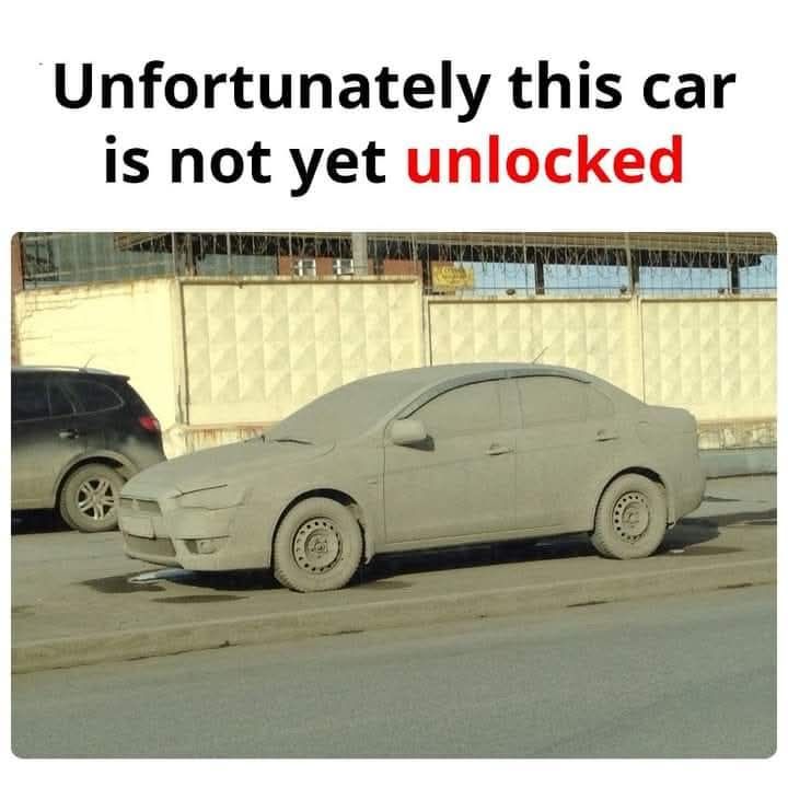 This car is not yet unlocked