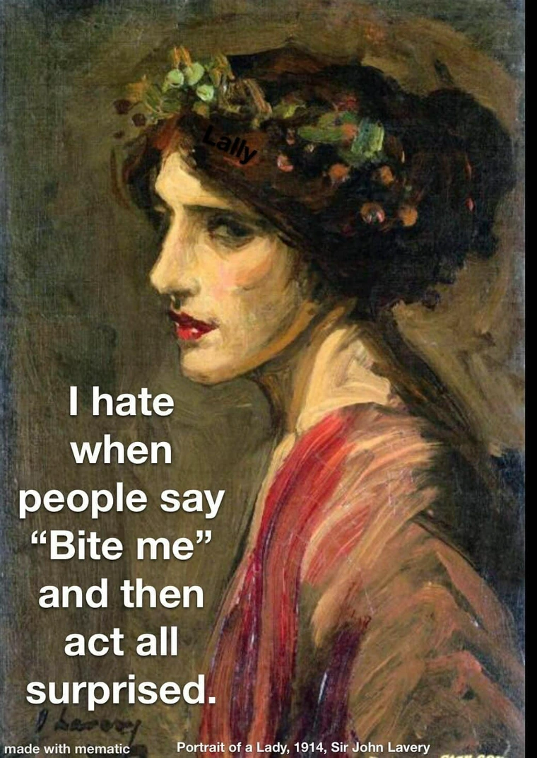 When people say bite me