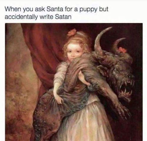 ask santa for puppy